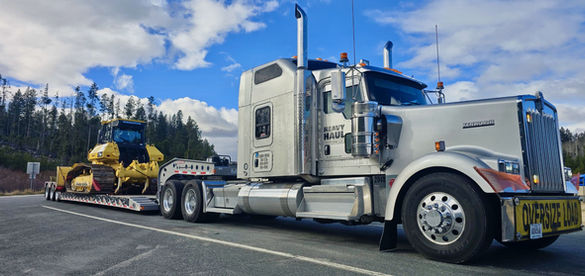 Heavy haul truck on highway