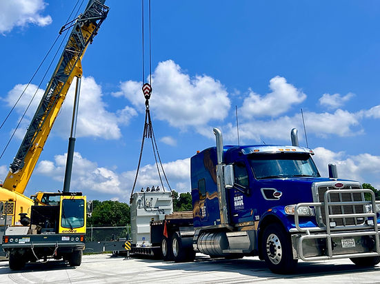 White glove transport crane operation