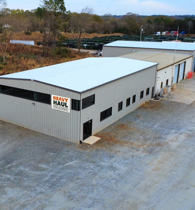 Aerial view of Heavy Haul Solutions warehouse facility